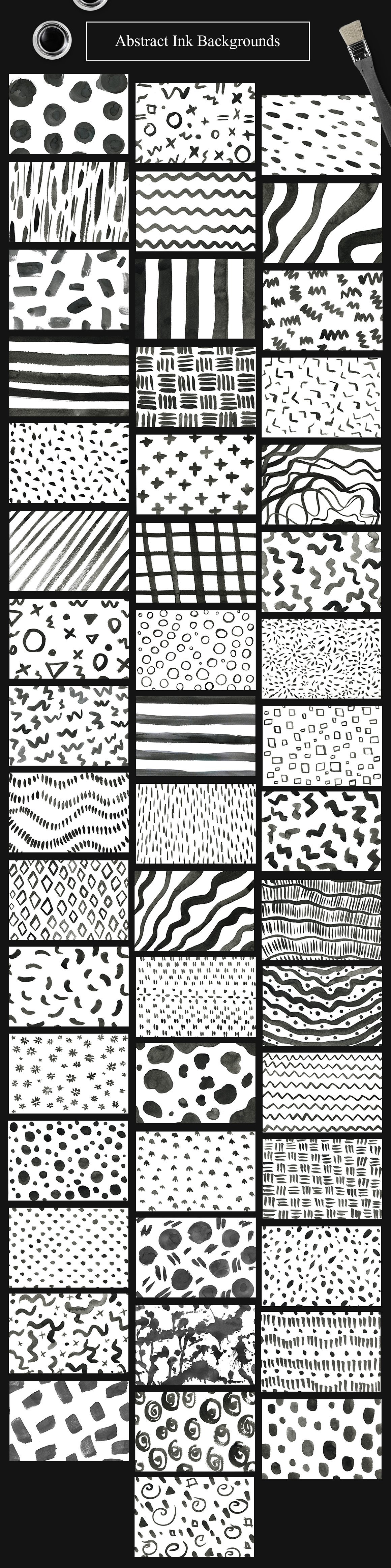 110 Abstract Ink Backgrounds