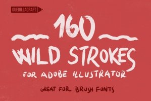 160 Wild Strokes - Brushes for Adobe Illustrator