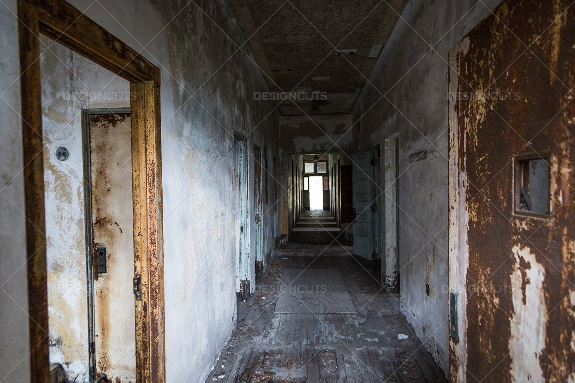 A Deserted Hallway In Ellis Island Immigration Hospital 2