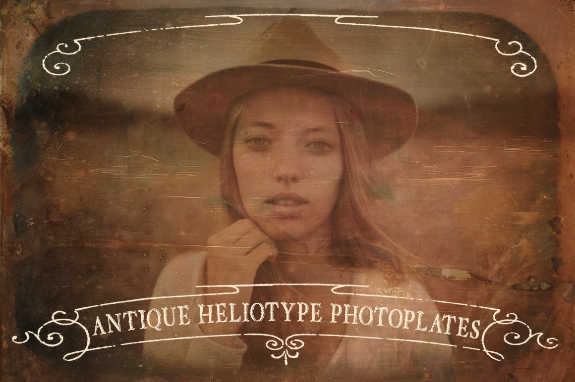 Antique Heliotype Photoplates