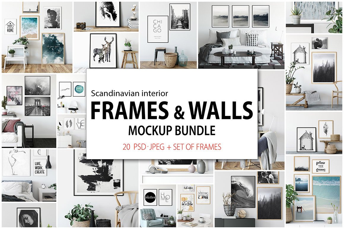 Frames & Walls Scandinavian Bundle
