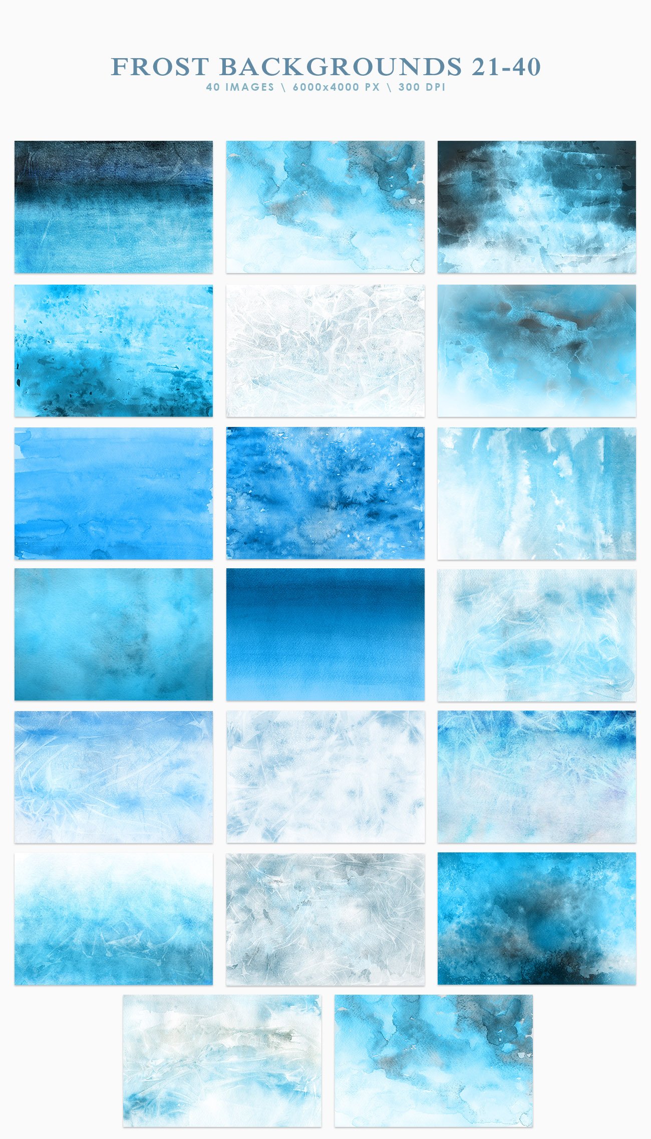 Frost Watercolor Backgrounds
