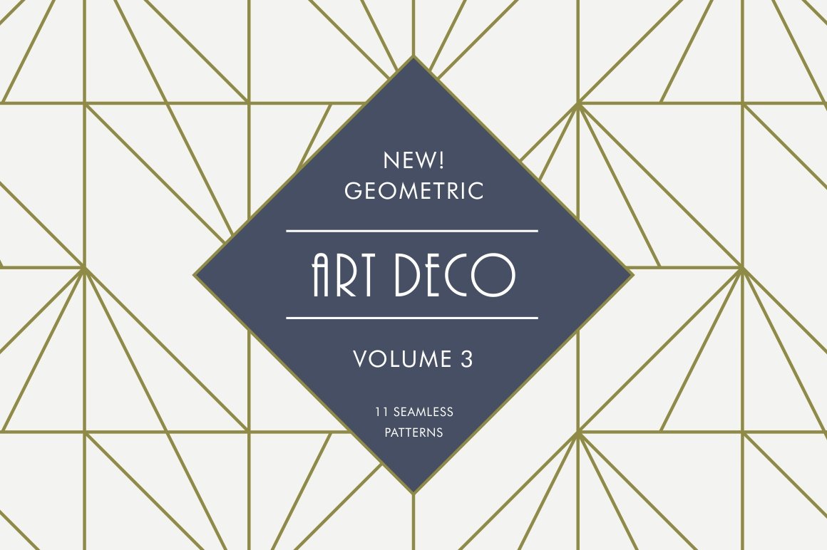 Geometric Art Deco Patterns V3