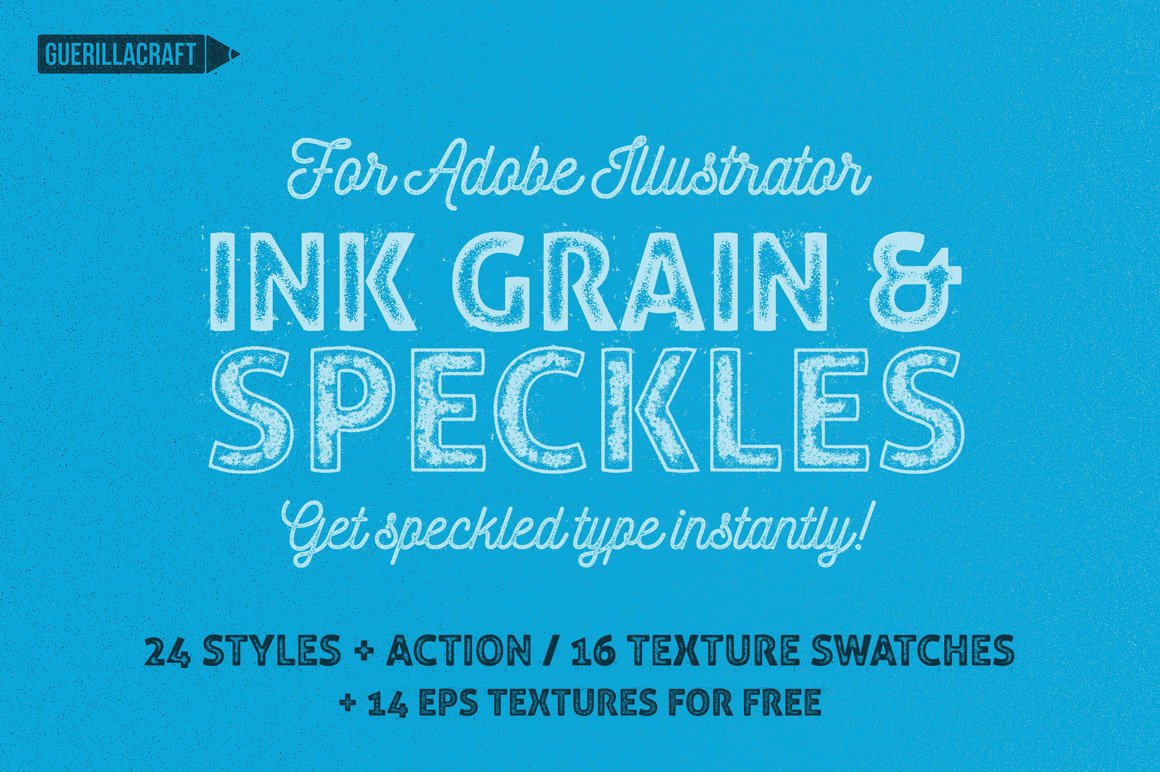 Ink Grains & Speckles Styles for Adobe Illustrator