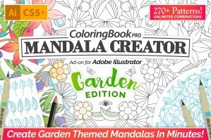 Mandala Illustration Creator - Garden Edition