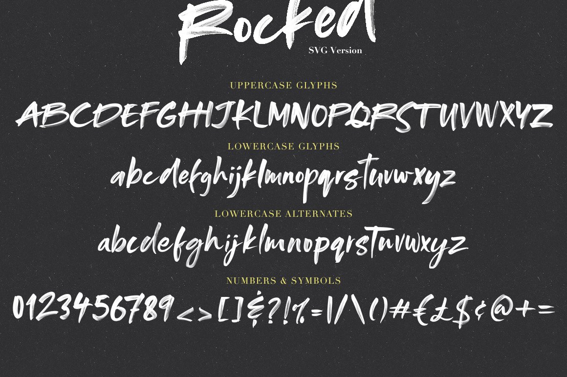 Rocked SVG Font