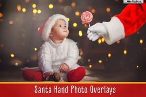 Santa Hand Photo Overlays