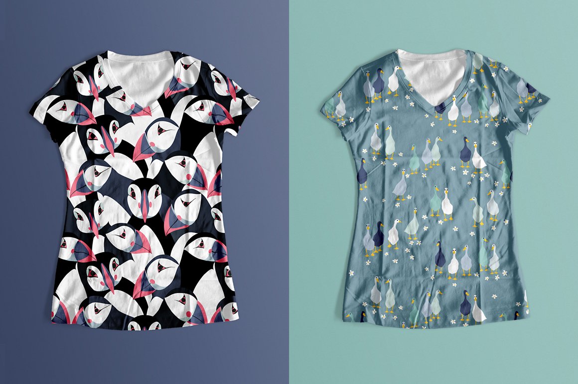 Seamless Patterns with Birds