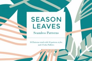 Season Leaves Seamless Pattern