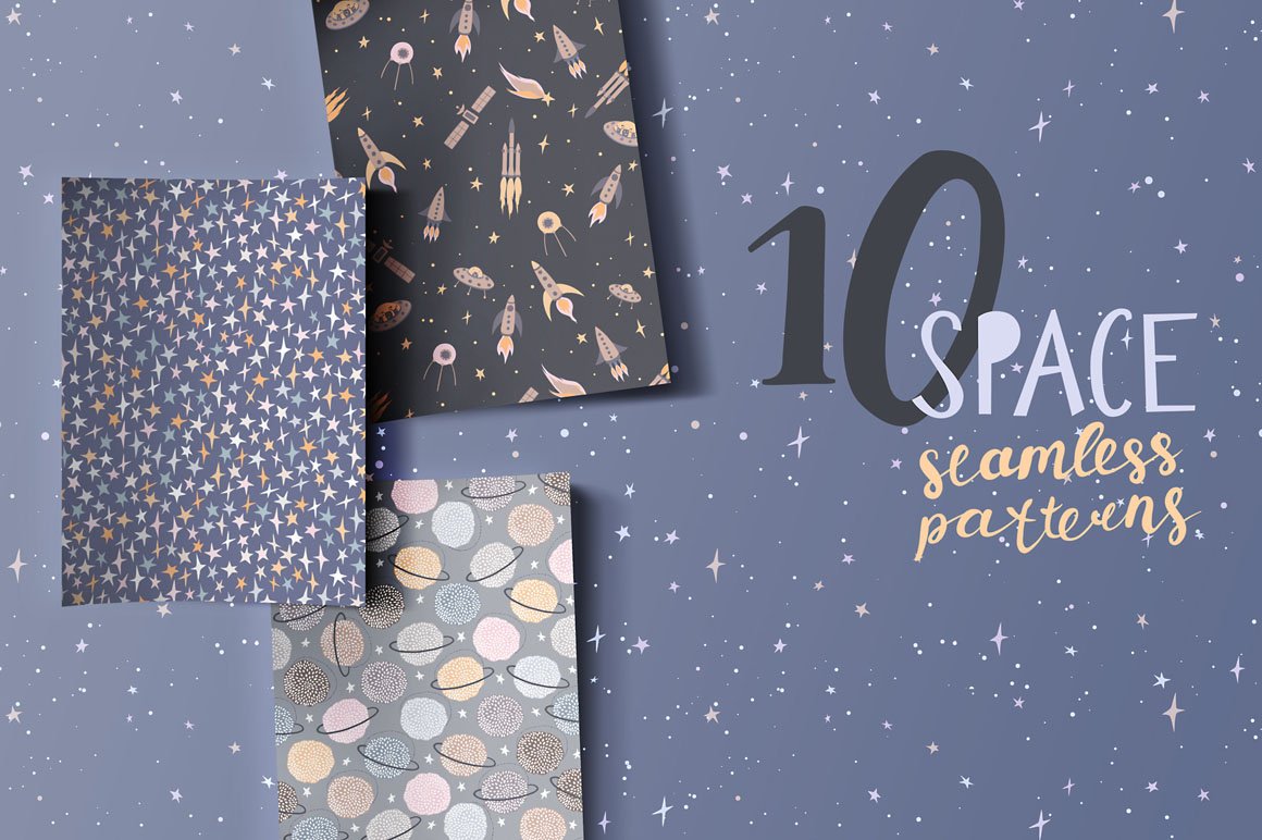 Space Seamless Patterns