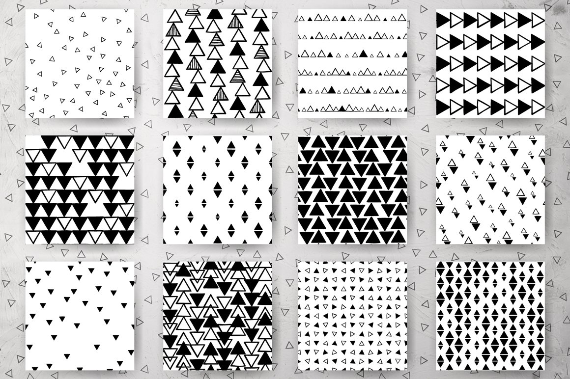 Triangles - 24 Abstract Patterns