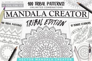 Tribal Mandala Dream Catcher Illustration Creator
