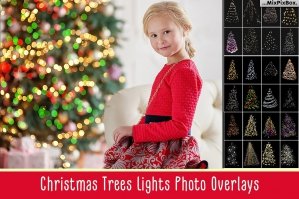 Christmas Trees Lights Overlays