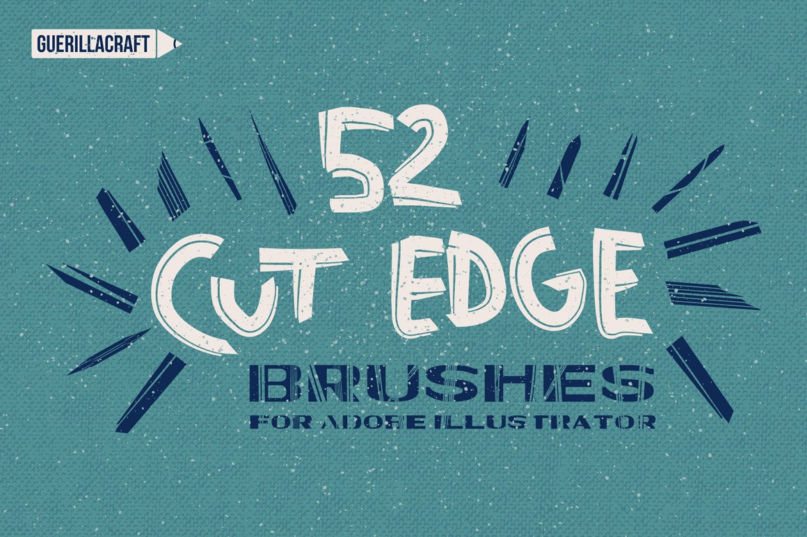 Cut Edge Brushes for Adobe Illustrator