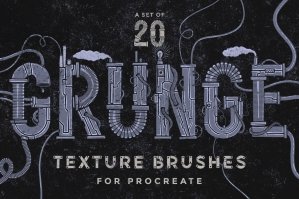 Procreate Grunge Texture Brushes