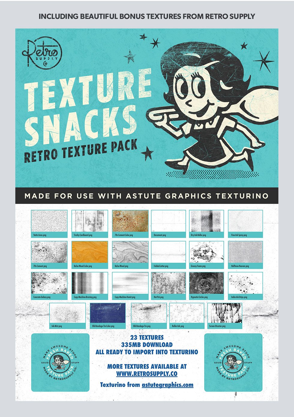 Astute Illustrator Offer Grid Retro Supply Textures