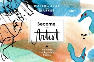 Be An Artist - Watercolor Decor Kit