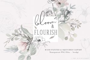Bloom and Flourish - Botanical Clipart