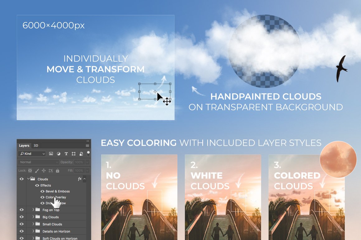 Clouds On Transparent Background