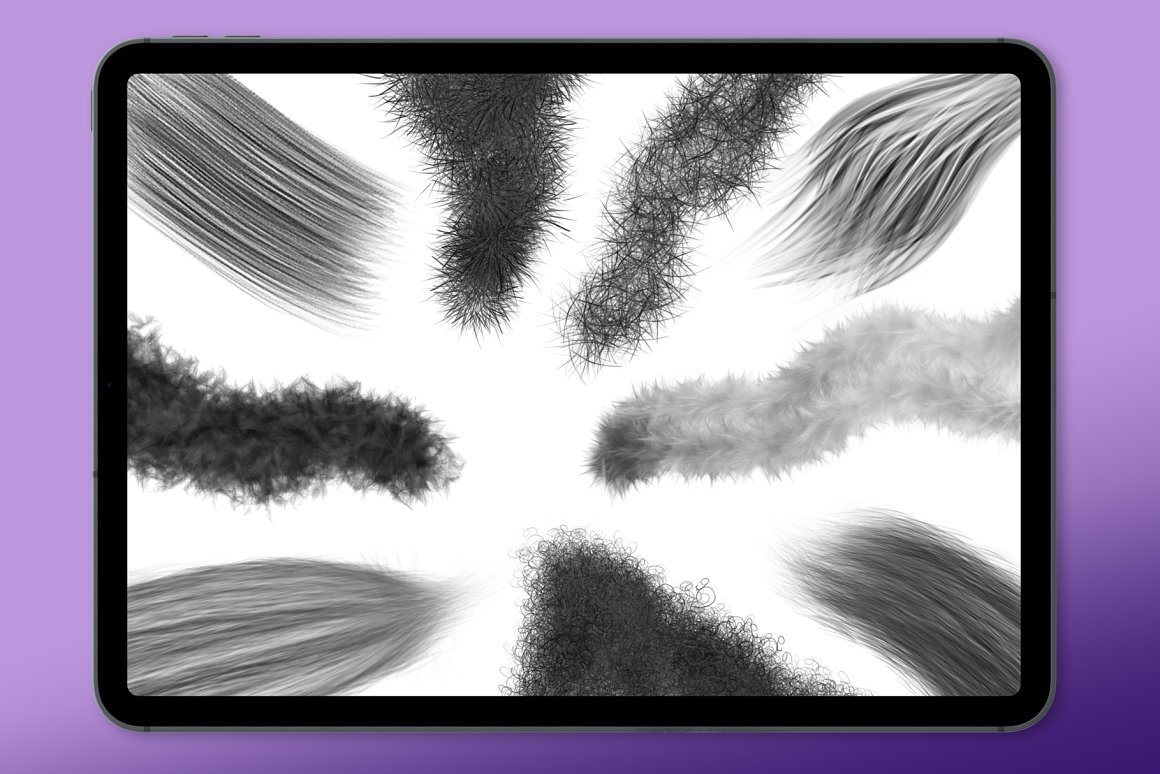 Fur Brushes For Procreate