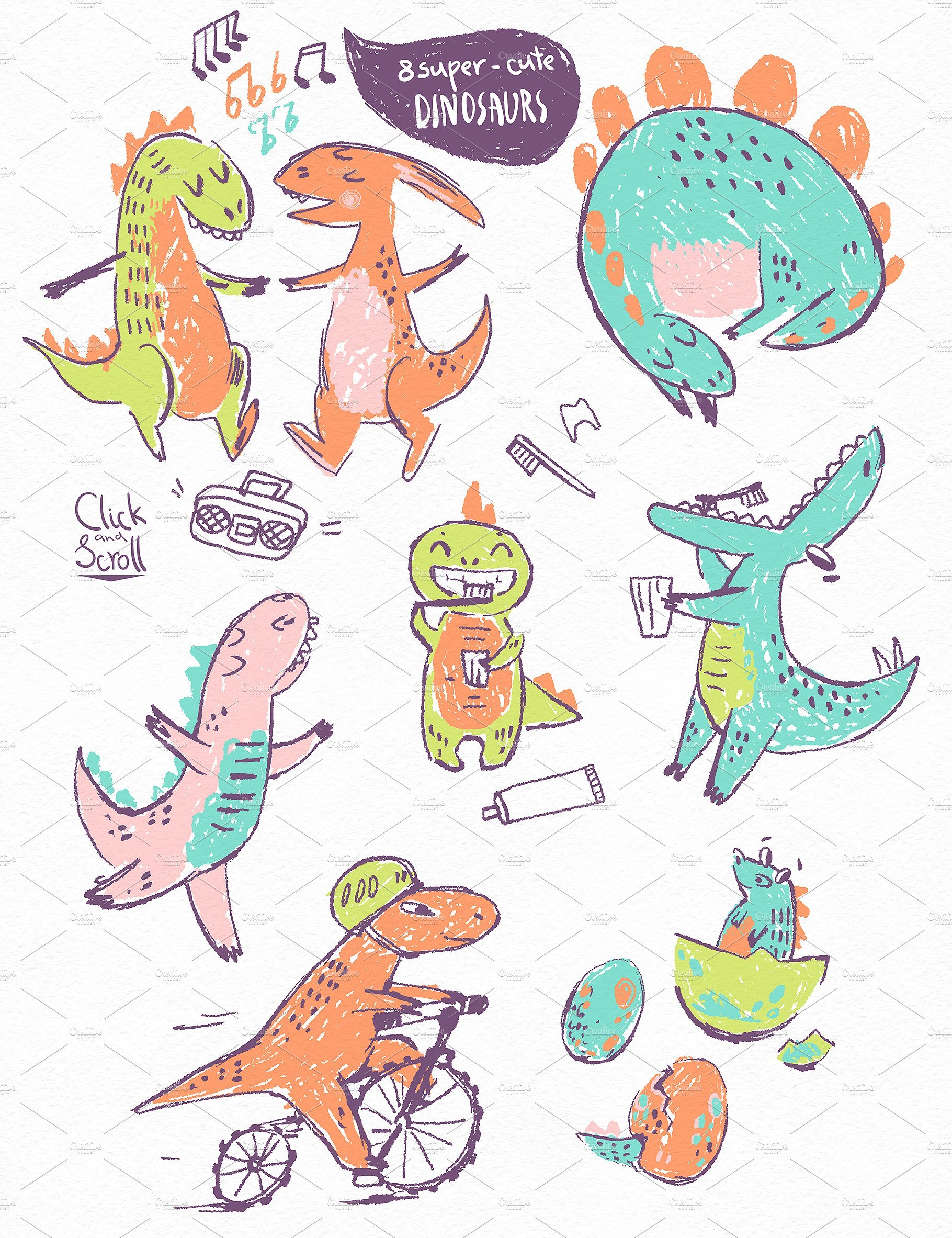 Hi Little Dino Graphic Kit