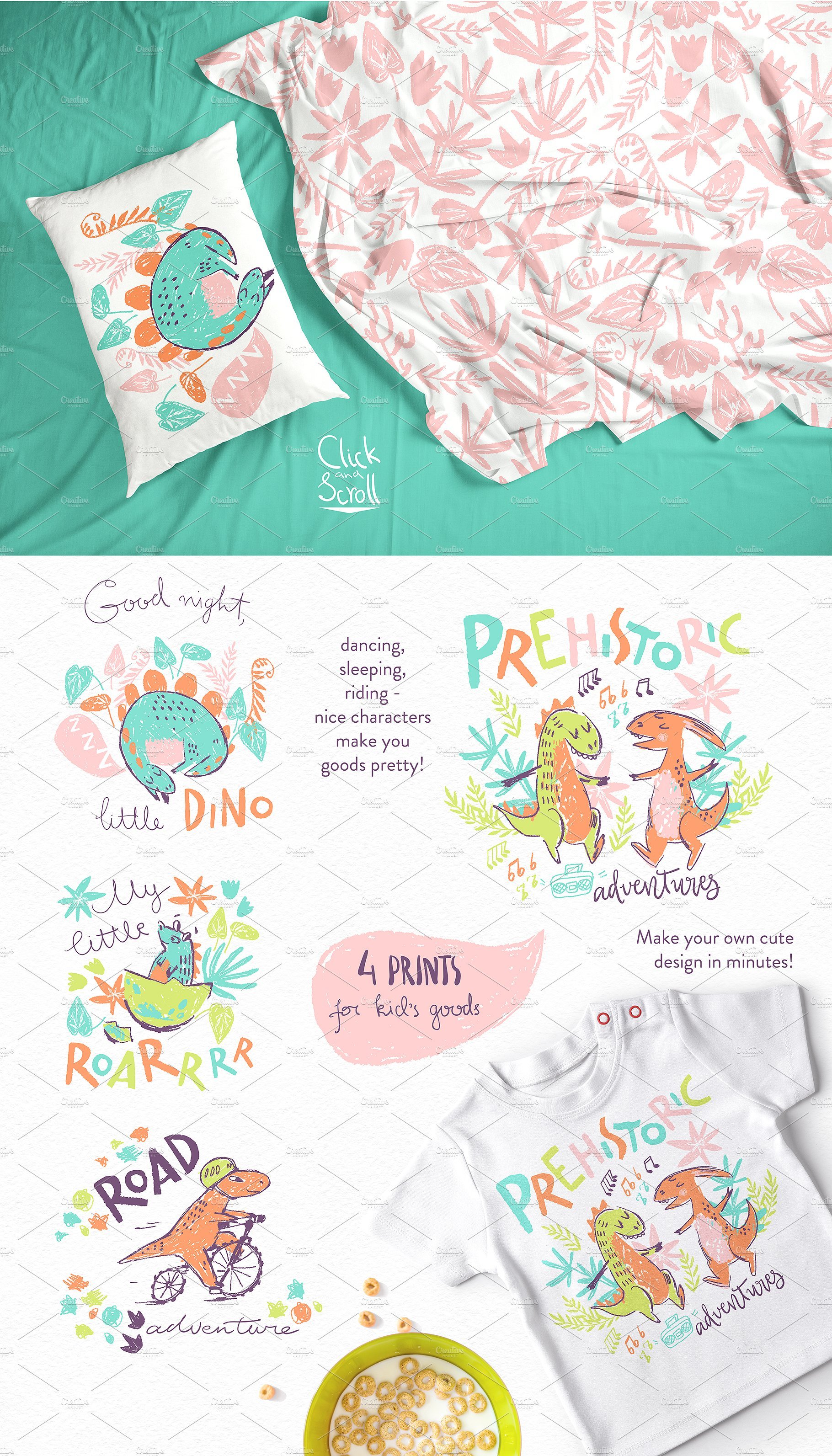 Hi Little Dino Graphic Kit