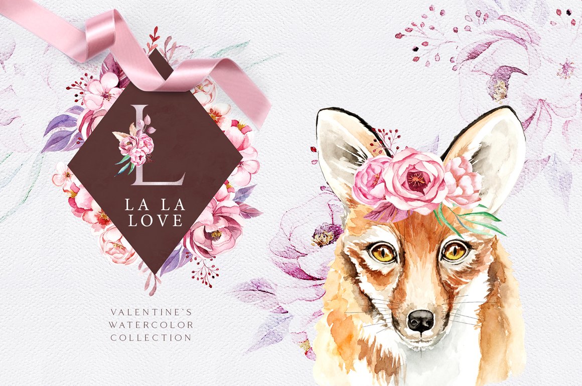 La La Love. Valentine's Graphic Set