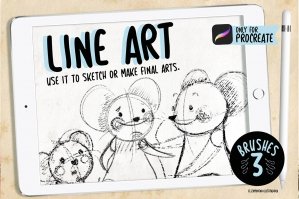 Line Art - Brushes For Procreate