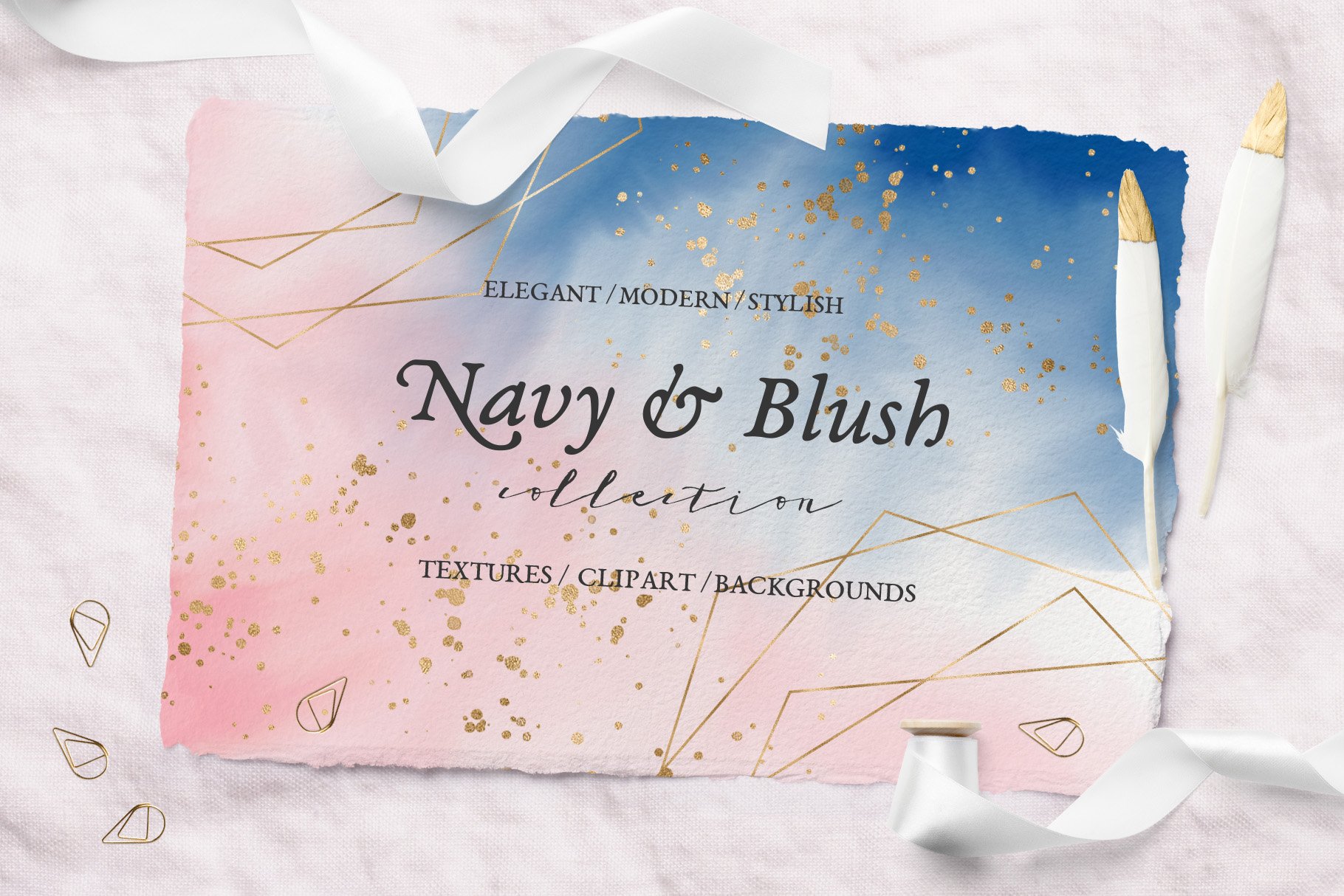 Navy & Blush Collection