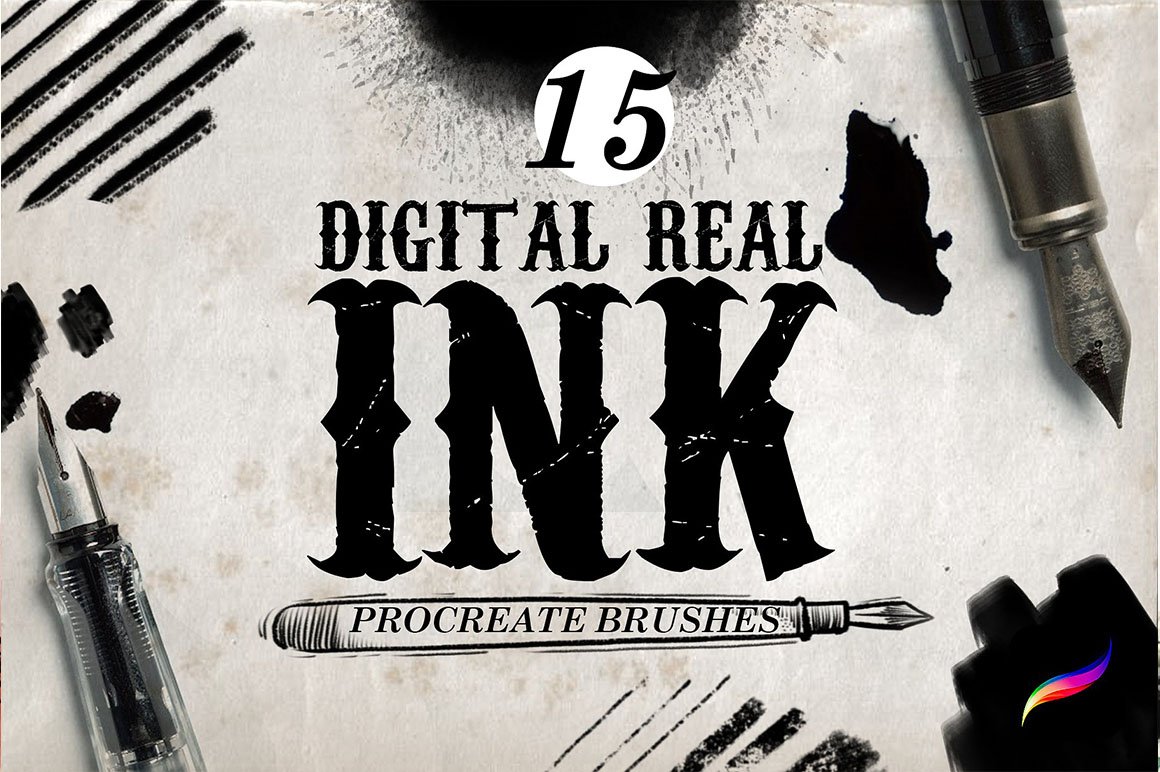 Real Ink Brushes For Procreate