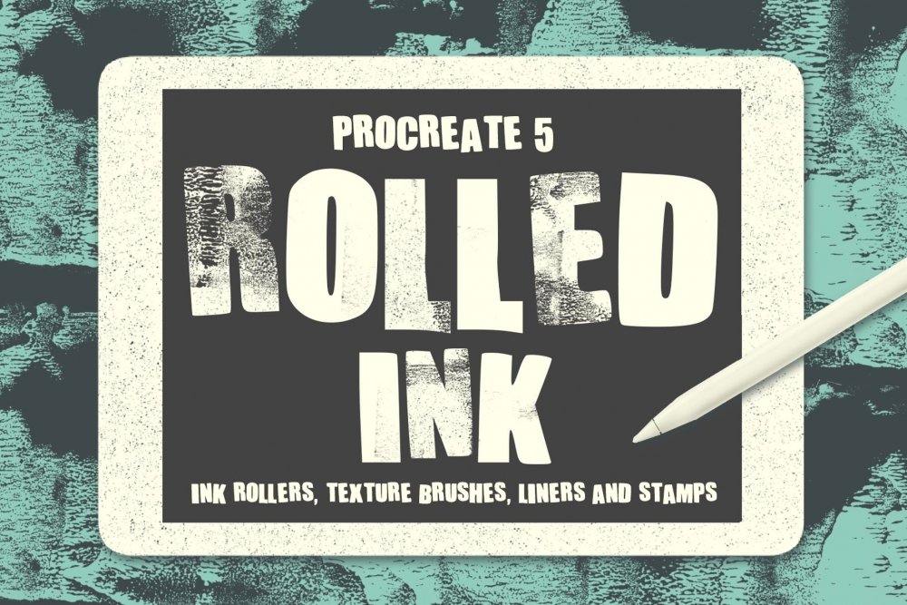 Rolled Ink Brushes For Procreate 5