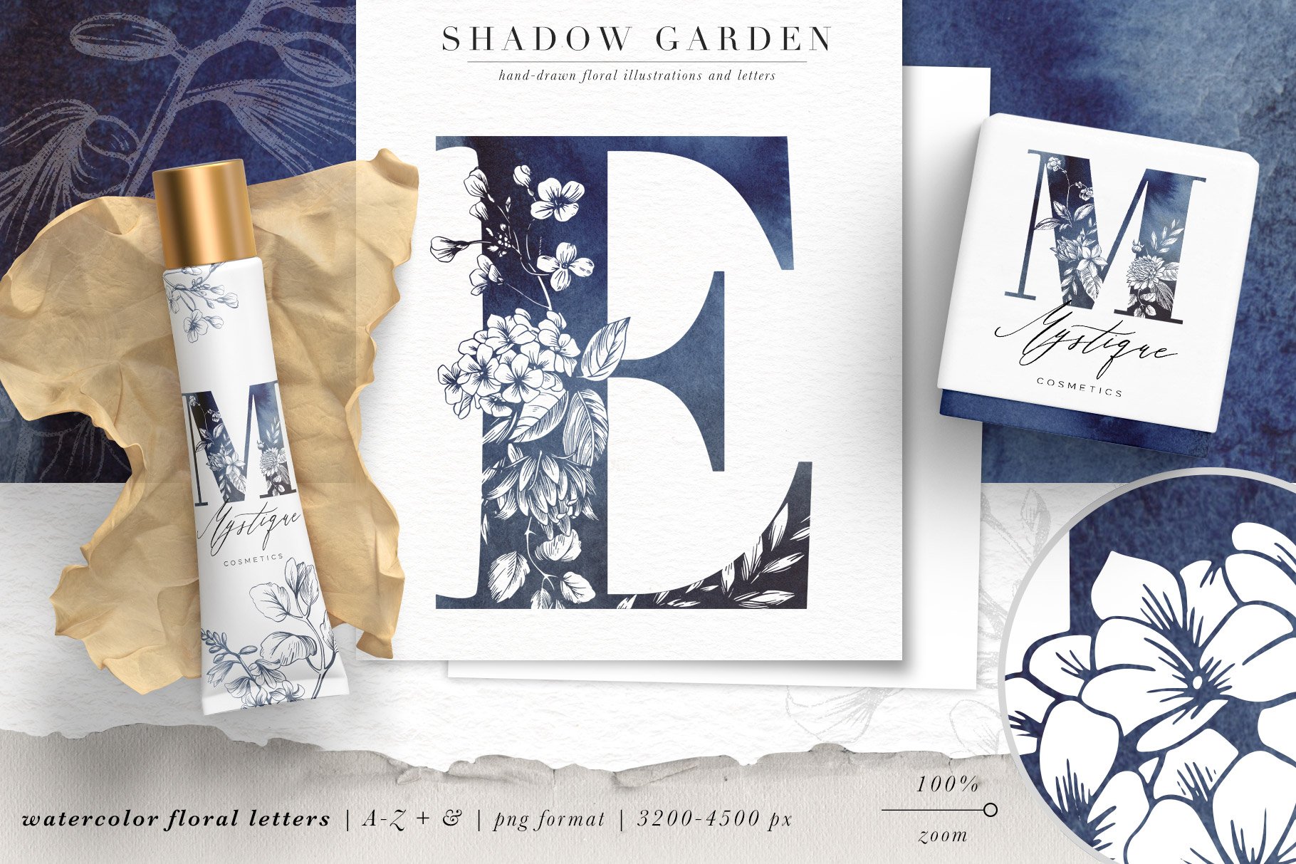 Shadow Garden Botanical Monograms