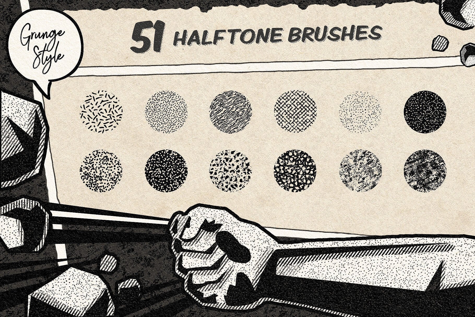 Vintage Comic Procreate Brushes