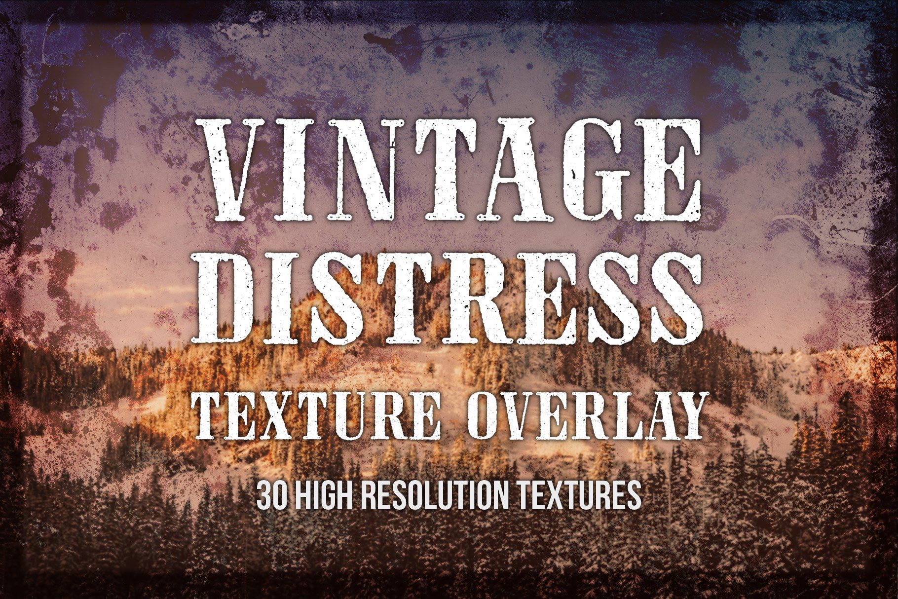Vintage Distress Texture Overlays