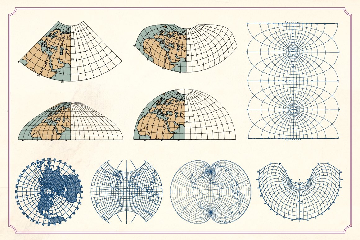 Vintage Maps And Grids