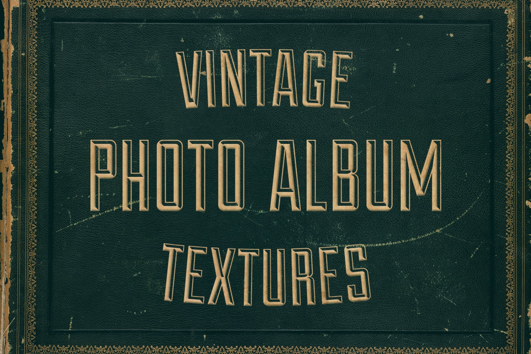 Vintage / Antique / Old Fashioned Photograph Album Templates Clip Art Set