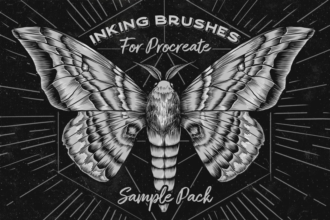 HOMwork Freebie: Procreate Inking Brushes Sample