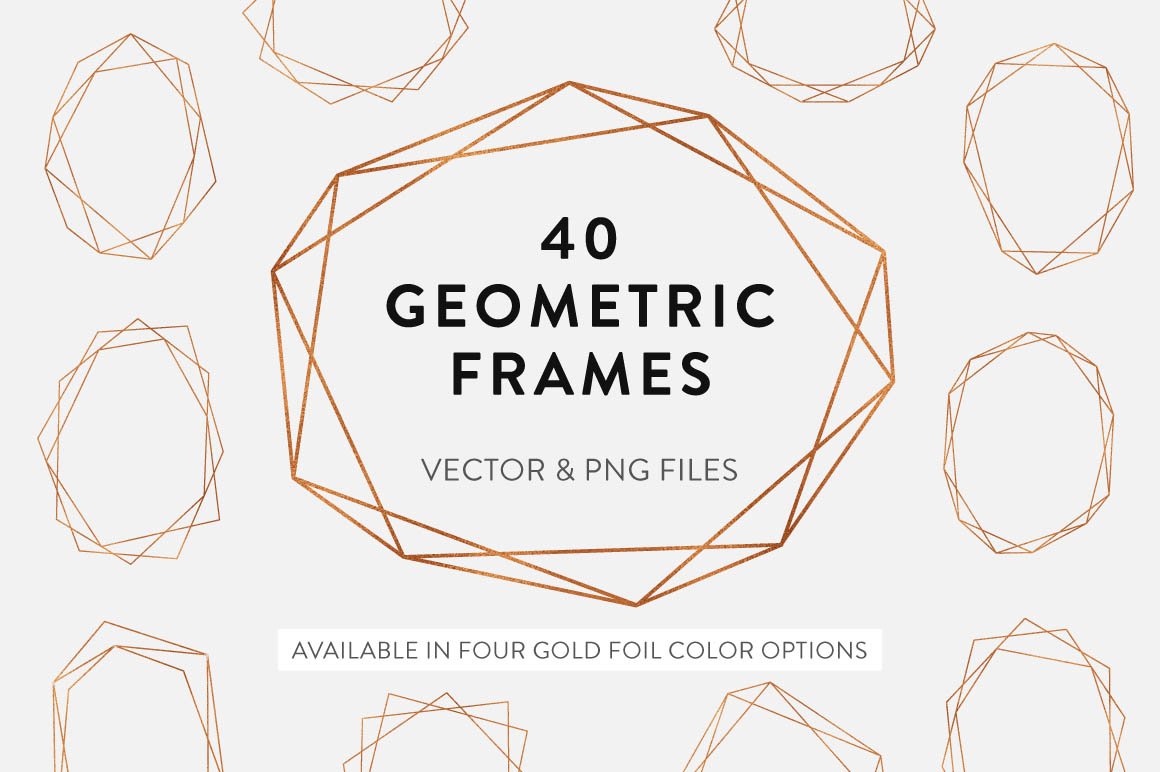 40 Geometric Frames