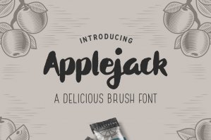 Applejack - A Delicious Brush Font