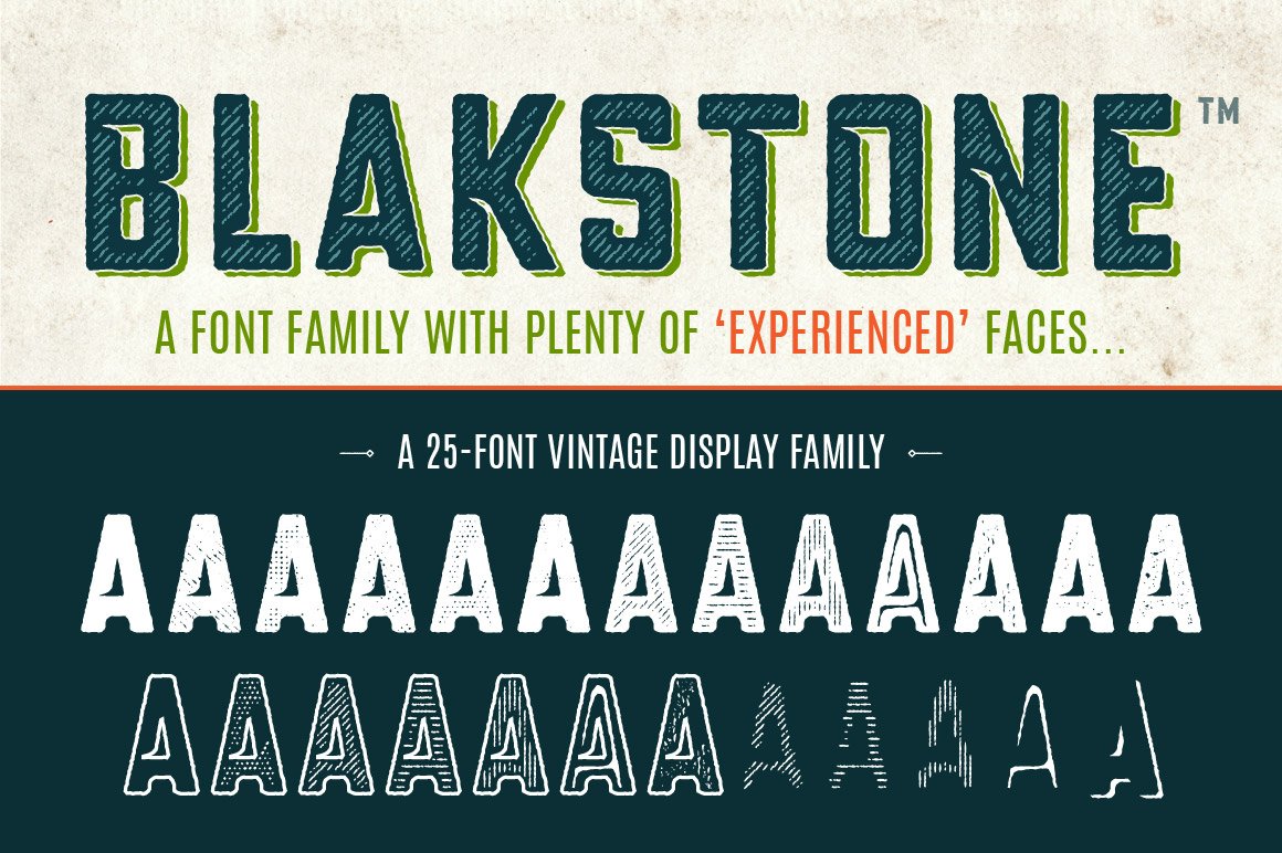 Blakstone | Vintage Display Font Family