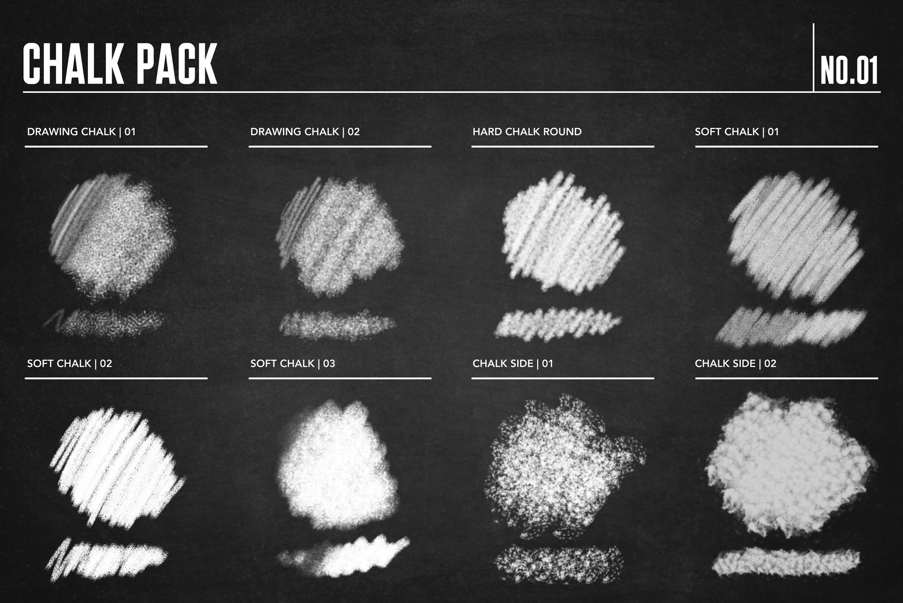 Chalk Brush Pack for Procreate