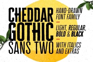 Cheddar Gothic Sans Two Font Family