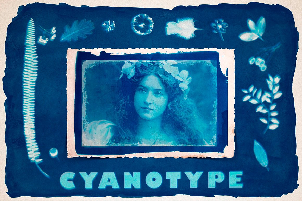 Cyanotype Digital Photoshop Effect