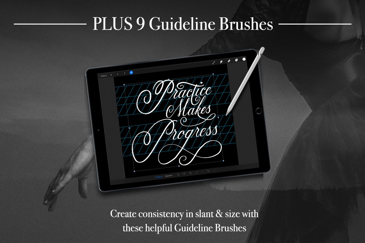 Essential Calligraphy Brush Kit for Procreate