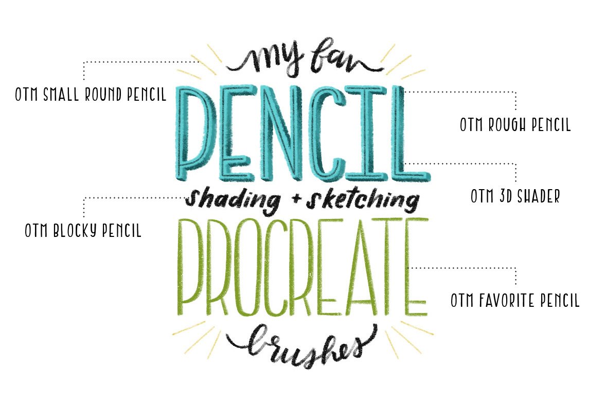 Favorite Pencil Procreate Brush Pack