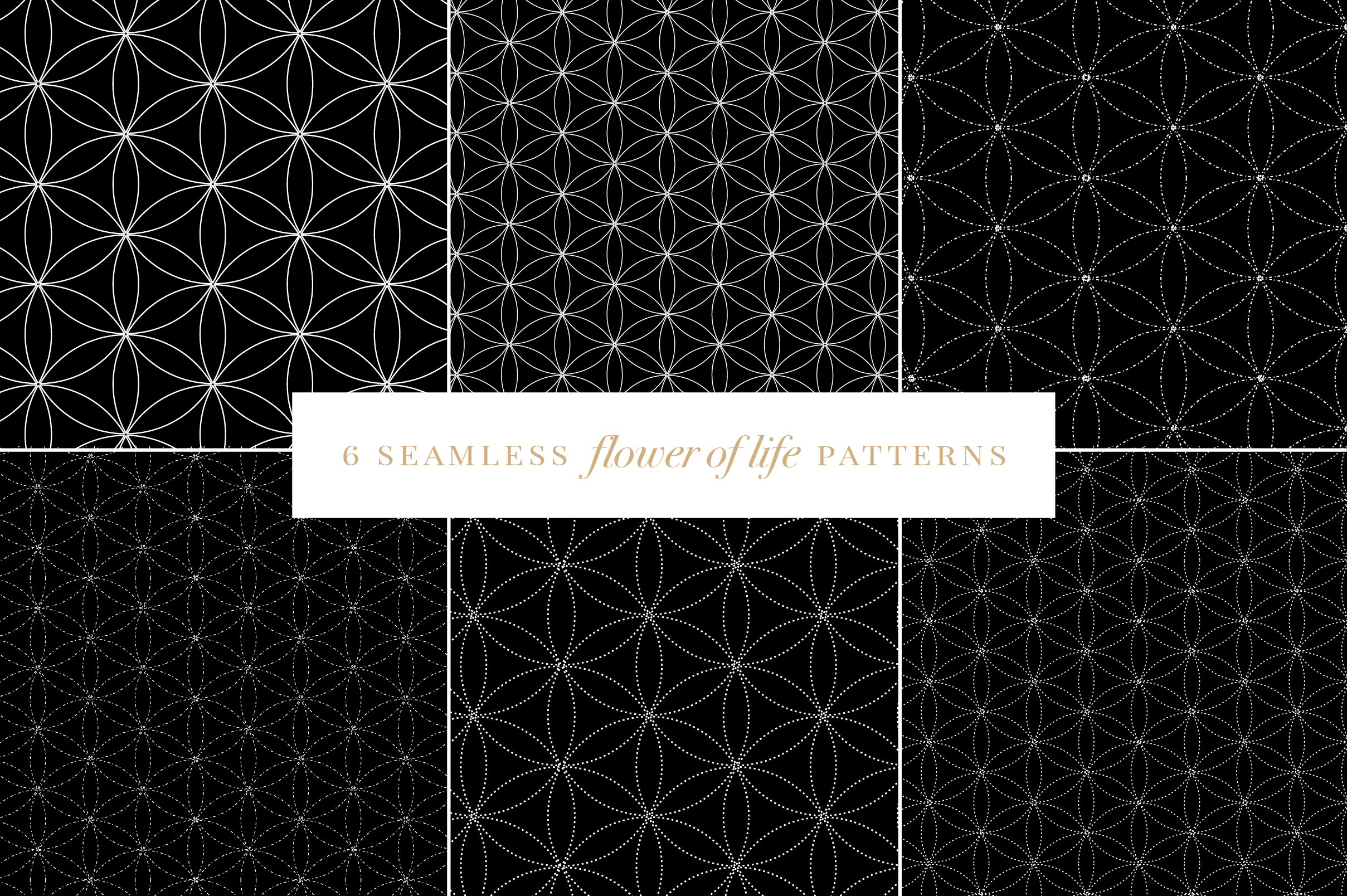 Flower Of Life Vector Logo Collection