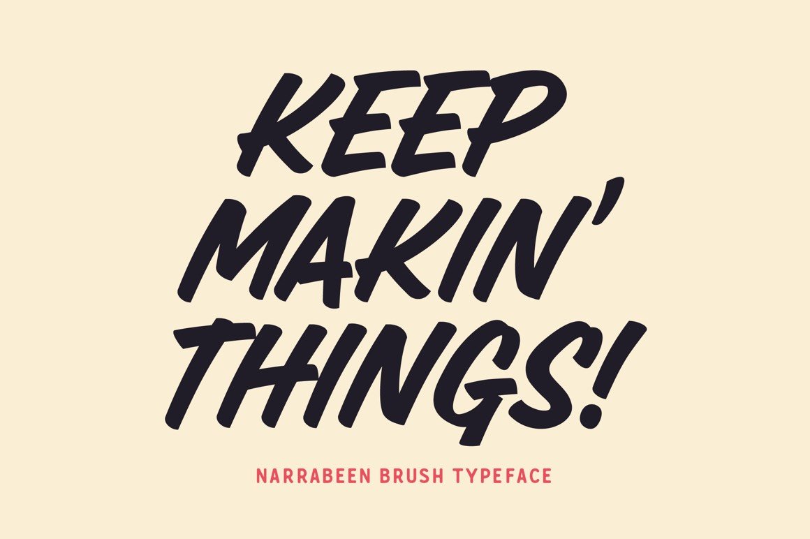 Narrabeen - Sign Painter Style Typeface