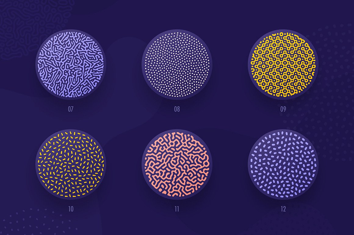 Organic Shapes – 100 seamless textures
