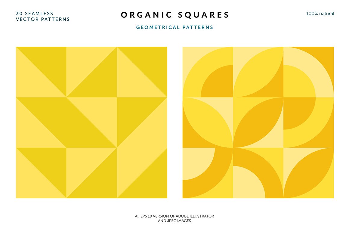 Organic Squares Patterns