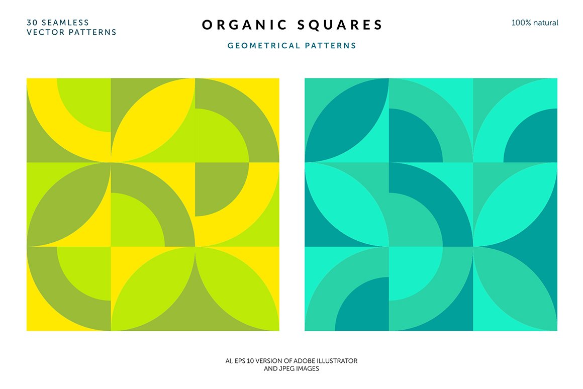Organic Squares Patterns